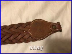 Vintage Galco Braided Leather Cobra Rifle Sling