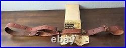 Vintage George Lawrence Co. 1.25 #5 Leather Rifle Sling Original Box