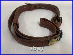 Vintage Hunter 210-1 Leather Military Rifle Sling Strap (A20)