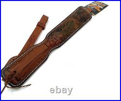 Vintage Hunter Leather Tooled Rifle Sling Deer Acorns Model 727025 NEW w Tag USA