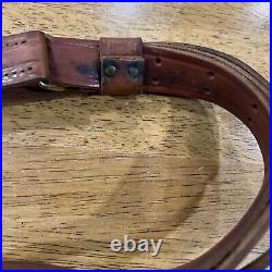 Vintage Hunter Model 200- 1 Leather Military Style Rifle Sling Strap