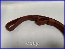 Vintage Hunter Model 200- 1 Leather Military Style Rifle Sling Strap (B15)
