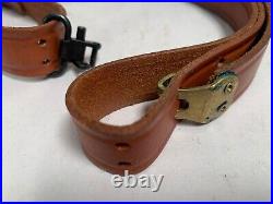 Vintage Hunter Model 200- 1 Leather Military Style Rifle Sling Strap (C15)