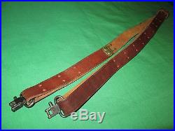 Vintage Hunting Leather Rifle Sling Gun Strap Lot 1 Width with Swivels Winchester
