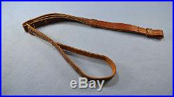 Vintage Leather Brass Rifle Sling