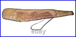 Vintage Leather Tooled Floral Rifle Shotgun Bag Sling Carrying Case 46