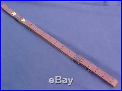 Vintage Long Horn US Military Style Leather Rifle Sling M1 Garand Springfield 1