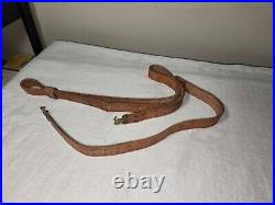 Vintage M1 Garand Style Leather Sling Smaller Width