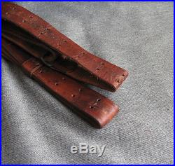 Vintage Military Rifle 1 1/4 Leather Sling