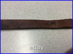 Vintage Original Marlin Firearms Logo Factory Leather Rifle Sling Horse & Rider