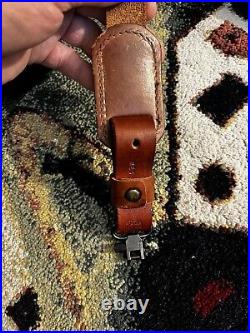 Vintage Pathfinder Tooled Leather Padded Hunting Rifle Gun Sling Strap