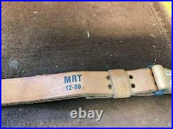 Vintage Springfield Model 14 Rifle 1 wide Rifle Leather Sling Military NEW