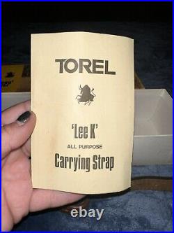 Vintage Torel Gunslinger Carrying Strap Lee K Leather USA