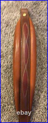 Vintage Torel Padded Rifle Sling 2980 Deer Scene Leather Cowhide Mint