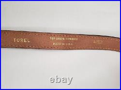 Vintage Torel Tooled Leather Rifle Sling #4753 Embossed Bear