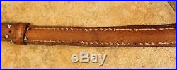 Vintage Torel Whitetail Deer BUCK tooled leather PADDED Sling leather STRAP