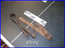 Vintage US military Rock Island Arsenal 1910 leather rifle sling