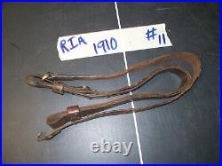 Vintage US military Rock Island Arsenal 1910 leather rifle sling