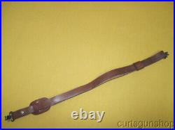 Vintage Unique Brown Leather 1 Inch Rifle Sling