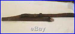 Vintage Usgi WWII Leather Rifle Sling (The Real Deal) 1 1/8 Wide M1907