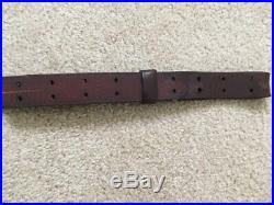 Vintage W. T. & B. Co. 1918 Leather & Brass Rifle Sling (with C. A. C. Marking)