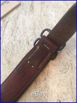 Vintage Winchester Leather Rifle Sling Fish Hook Swivels Fishhook Marlin Savage