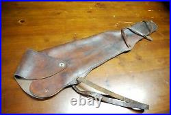 Vintage Winchester heavy leather saddle holster rifle sling 37 x 9