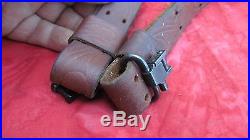 Vintage decorative military style leather rifle sling UNMARKED