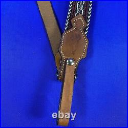 Vtg Browning #122298 Horsehair Rifle Sling Driftwood Leather w Brown USA