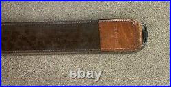 Vtg Browning Tooled Leather Rifle Sling Factory OEM