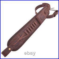 WAYNE'S DOG Handmade Leather Ammo Holder Gun Sling Rifle Strap Fit for. 30-30.357