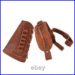 WAYNE'S DOG Leather HUNTIING Gun Buttstock with Matching Sling Swives Combo