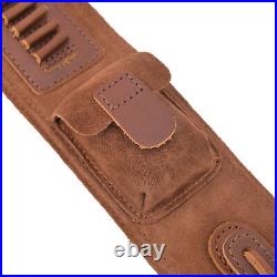 WAYNE'S DOG Leather Rifle Cartridge Sling Ammo Holder Strap for. 17HMR. 22LR. 22MAG