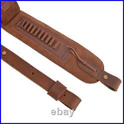 WAYNE'S DOG Leather Rifle Cartridge Sling Ammo Holder Strap for. 17HMR. 22LR. 22MAG