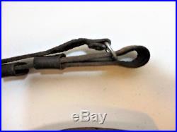 WW1 Leather Sling Rifle Brass Hooks Vintage Collectible