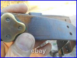WW1 M-1907 Leather Rifle Sling Springfield 1903 Enfield P-17 1918 DATED