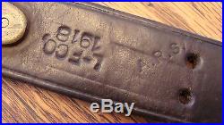 WW1 US M1907 Leather Rifle Sling-1918 Date