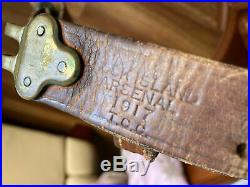 WW1 US M1907 Leather Rifle Sling Rock Island Arsenal 1917 M1903 Springfield P17