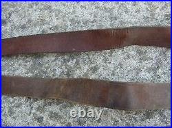 WW1 WW2 Lot of Two Original French Berthier Lebel MAS Rifle Leather Slings