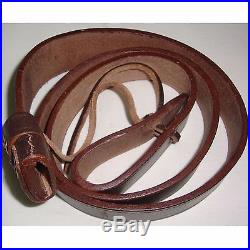 WW2 British Army Lee Enfield Rifle Sling Dark Brown Leather Repro x 5 UNITS