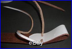 WW2 British Army Lee Enfield Rifle Sling WHITE Color Leather Repro x 5 UNITS