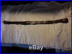WW2 LEATHER RIFLE SLING FOR 1903 MODEL RIFLES AND M1 GARAND