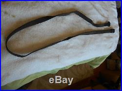 WW2 german K98 mauser rifle brown leather sling with beltkeeper
