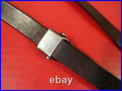 WWII Era German Leather Rifle Sling for the Mauser 98K Rifle Original NICE