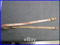 WWII GERMAN 98K MAUSER RIFLE LEATHER SLING-ORIGINAL-EXCELLENT-oub CODE
