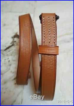 WWII GERMAN K98 98K LEATHER RIFLE CARRY SLING Brown Mauser New Reproduction gift