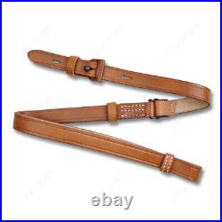 WWII German K98 98K RIFLE SLING (Repro) Mid Brown Leather