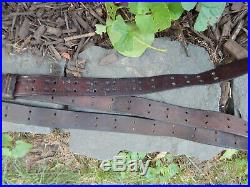 WWII Leather M1907 M1 GARAND 03 SPRINGFIELD BOYT 44 Rifle Sling GREAT CONDITION