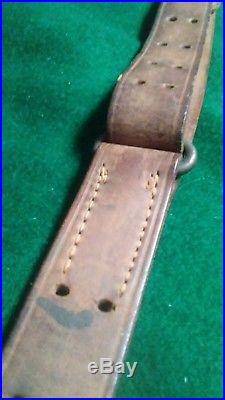WWII Leather M-1907 Rifle Sling Boyt 43 Original, Very good condition