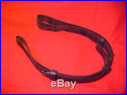 WWII Leather Sling for US M1 Garand or Springfield 1903 Rifle Steel Fittings